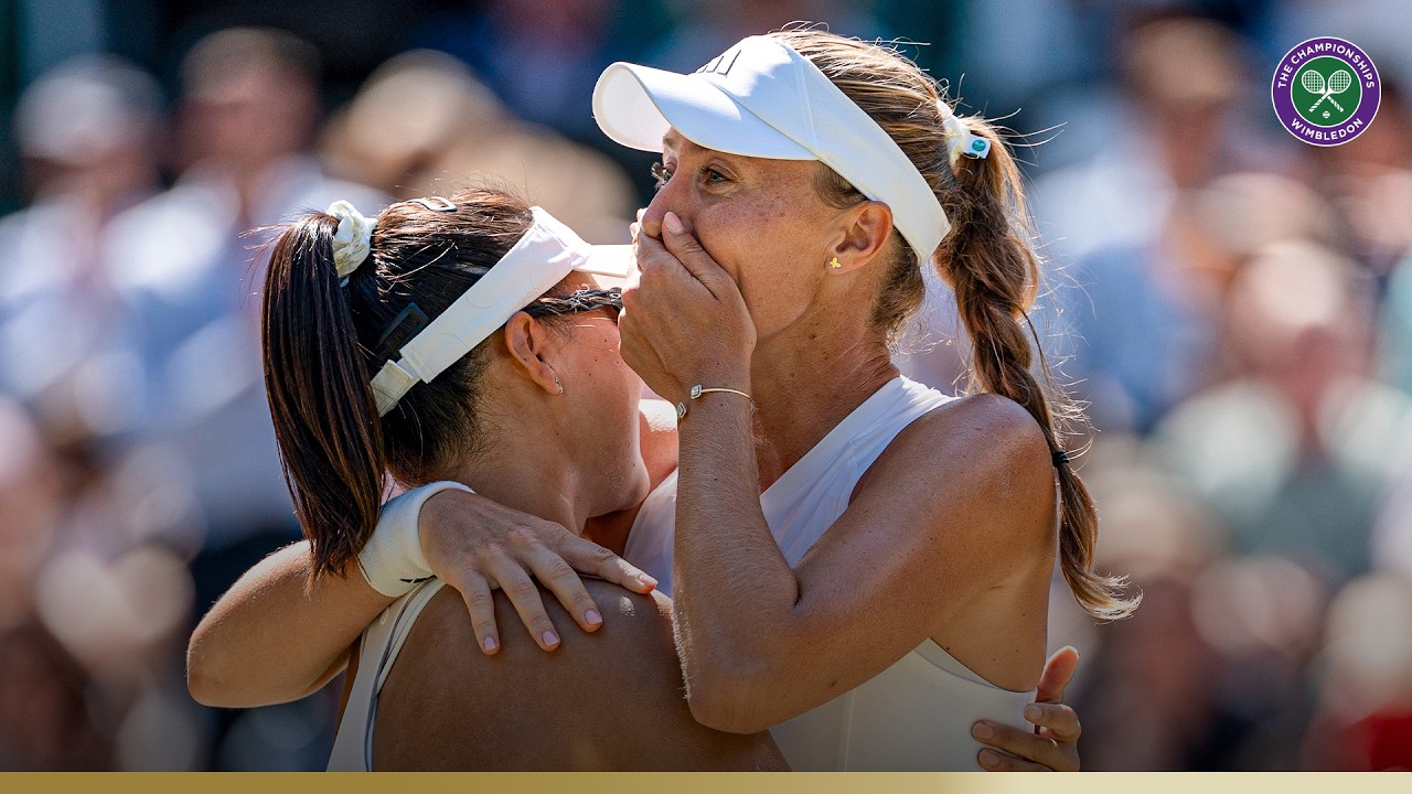 Heartwarming scenes as Guo and Mladenovic become the Ladies' Doubles Champions 🥹 | Wimbledon 2026