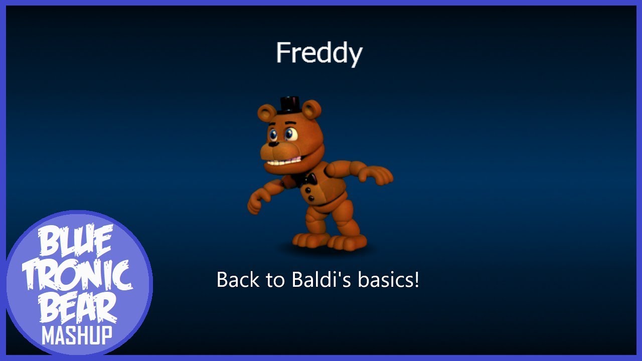 Basics At Freddy S Mashup Blue Baldi S Basics Fnaf 1 5 - baldis basics tlt roblox id