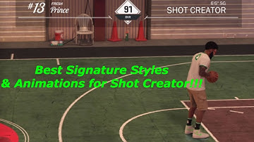 NBA 2K17| Best Signature Styles for OP Shot Creator| Attribute Update| Made Him Fall Twice!!