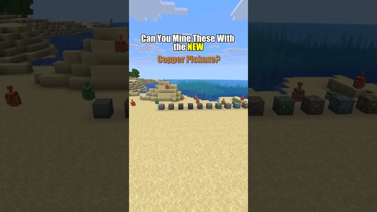 Can You Mine These with the NEW Copper Pickaxe? 😱😁 