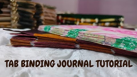 NO SEW tab binding JOURNAL tutorial | Diy aesthetic journal #diy #journal #junkjournal 