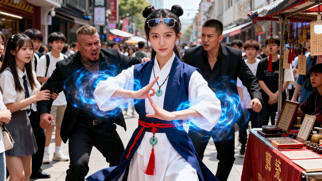 街頭擺攤美女竟是占卜算卦、武藝功夫樣樣精通的藥王傳人！黑老大以爲她在裝神弄鬼，豈料打臉來的措不及防，下一秒所有人跪求相助~ #全集短劇 #逆袭 #爽剧 #豪门 #shortdramas