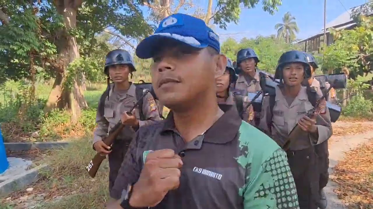 LATIHAN TIDUR DI ALAM TERBUKA, HIBURAN, LONG MARCH ANGKATAN 50 SPN POLDA SULTENG
