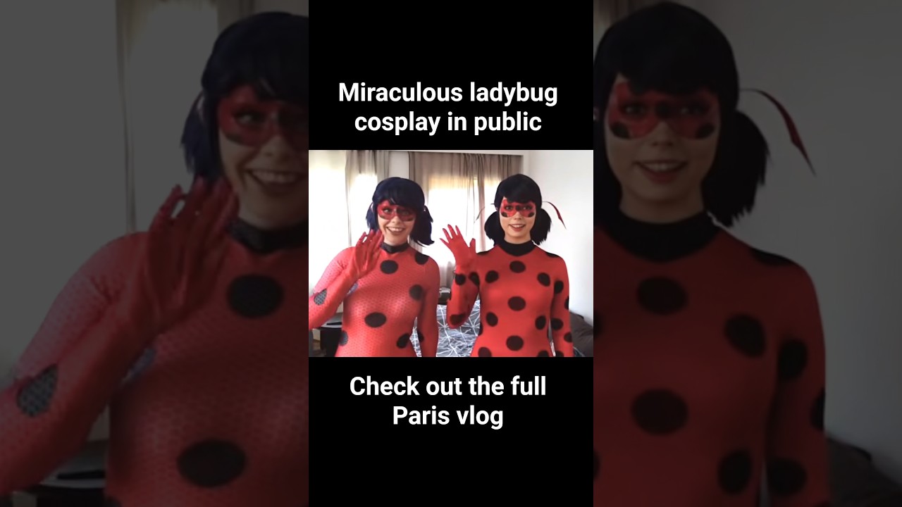 two LADYBUGS #cosplay #miraculous #miraculousladybug #ladybug #comiccon #vlog