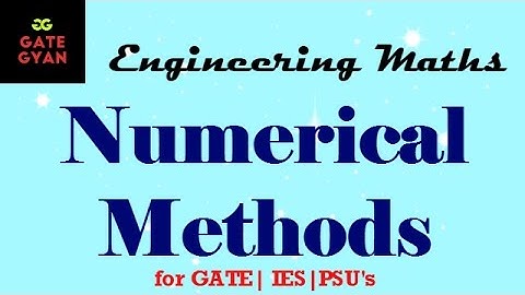 3.4.1 Numerical Methods