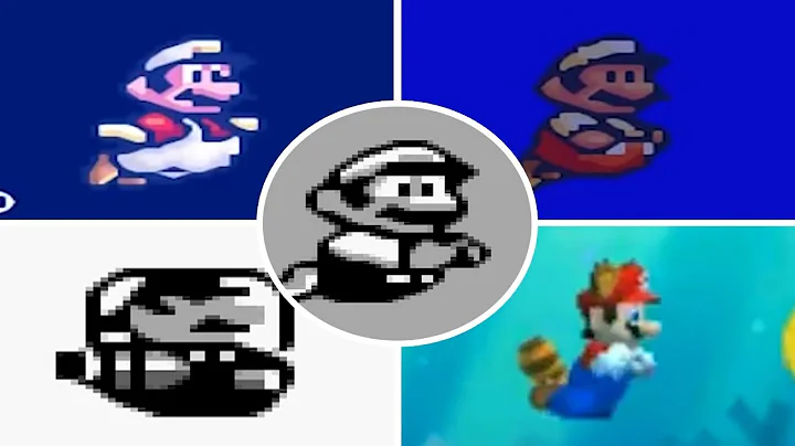 Evolution of - Underwater Level in Super Mario 2D Jump'n'Runs