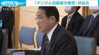 岸田総理肝いり“デジタル田園都市構想”初会合(2021年11月11日)