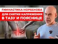 Суставная Гимнастика Норбекова для снятия напряжения в тазу и пояснице! Боли в спине пройдут 100%