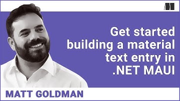 Get started building a material text entry in .NET MAUI