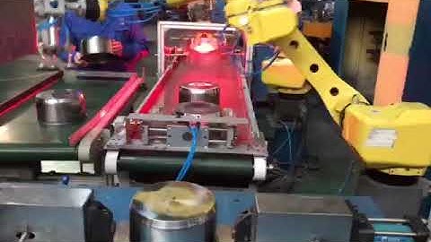 Sunglory robot hand with automatic holes punching machine  for cookware pot