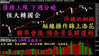 【20210923 股市行情分析】#錢進大趨勢|台積電、聯發科、鴻海、譜瑞、台揚、晶焱、創意、大同、奇鋐、智原、力旺、敦泰、聯詠、新唐、盛群、中鋼、環球晶、全新、聯電、頎邦、漢磊、嘉晶