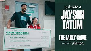 Jayson Tatum brings smiles and surprises to a local community center 😁