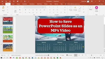 How to Save PowerPoint Slides as an MP4 Video