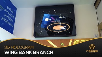 Stunning 3D Hologram display at Wing Bank ★ Hypervsn Holograms