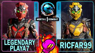 MK1 Legendary Playa7 (SEKTOR) VS Ricfar99 (CYRAX)🥊Mortal Kombat 1🥊4K 60ᶠᵖˢ