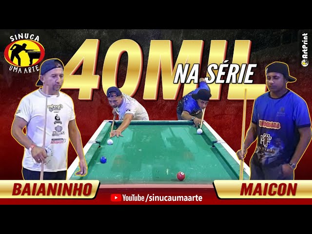 BAIANINHO VS GLADIADOR: Desafio de Sinuca entre melhores do Brasil acontece  neste final de semana 