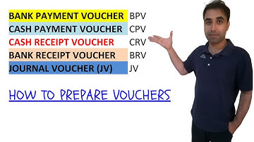 How to Prepare Vouchers - vouchers in accounting
