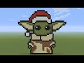 Minecraft Pixel Art - Christmas Baby Yoda