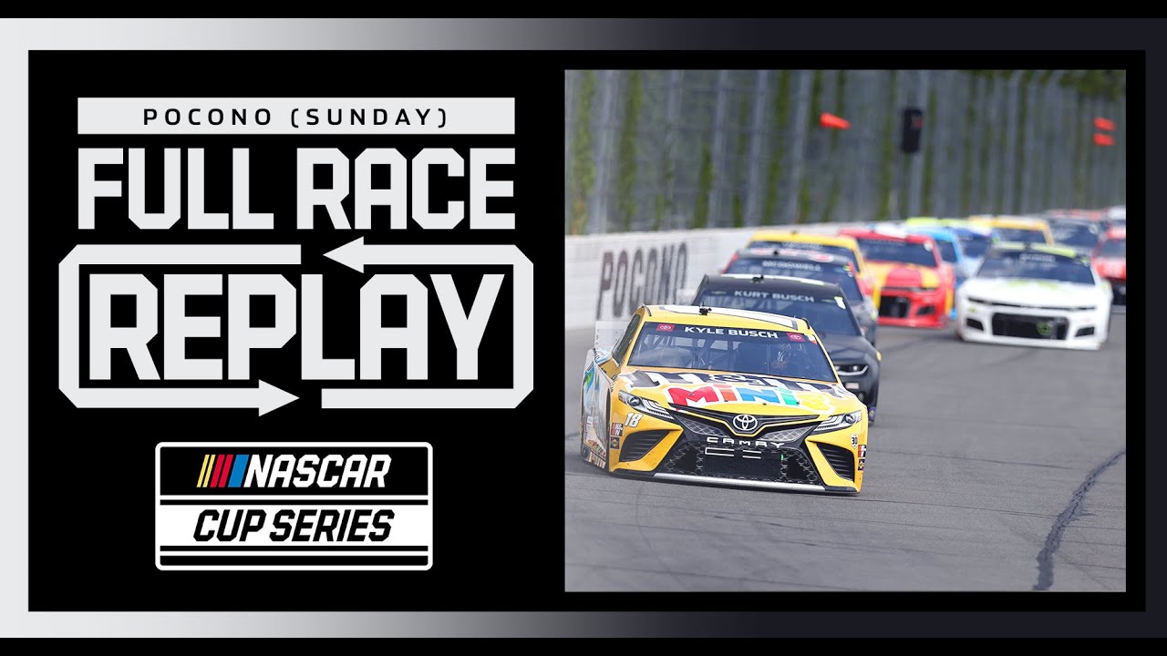 Explore the Pocono Mountains 350 from Pocono Raceway NASCAR Cup Series Full Race Replay (Sunday)