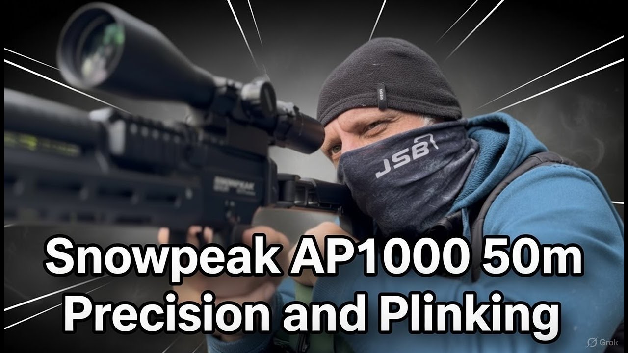 Пневматическая винтовка Snowpeak AP1000 уничтожает всё на расстоянии 50 метров! Хромомолибденовая...
