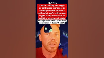 Move your Crypto to Web3 Security, Exchanges and Cold Wallets aren