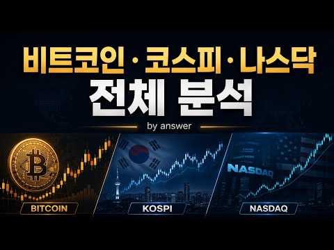 비트코인,코스피,나스닥 메인 분석.