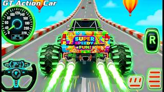 Mega Ramp Monster Car Racing 3D - Extreme Car Stunts -Android Gamepla #MegaRamp #3DGames #CarRacing screenshot 3