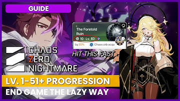Optimized Progression For Chaos Zero Nightmare