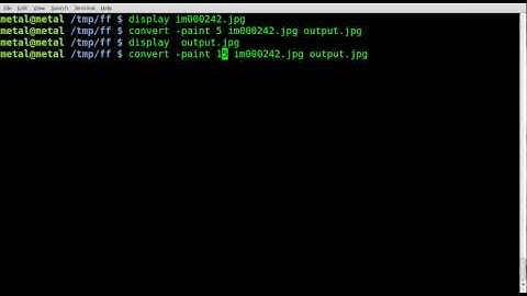 Imagemagick - Paint Effect - Tutorial - BASH - Linux