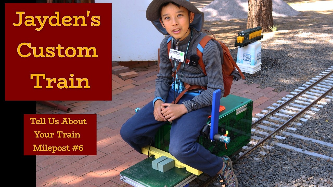 Jayden's Custom Ride-On Train - YouTube