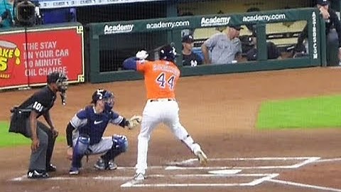 Yordan Alvarez at bat (home run)...Astros vs. Yankees...7/21/22