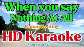when Say Nothing At All By: Ronan Keating HD Karaoke
