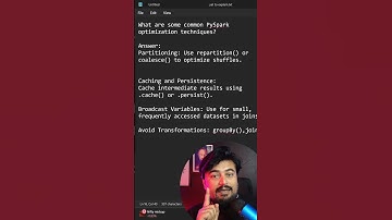 What are some common PySpark optimization techniques?