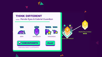 [The Impossible Game 2]Think Different 100%(No checkpoint mode)