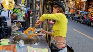 The Most Popular Roti Lady in Bangkok, PUY ROTI LADY - Thai Street Food