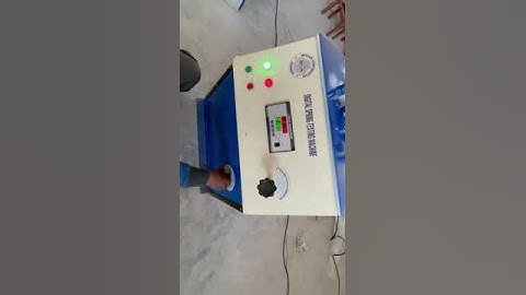 Spring testing machine working