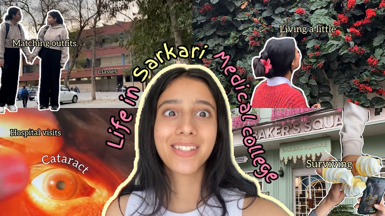 Life in *SARKARI* Medical College👩‍⚕️(Eye posting, Matching outfits,Classes,Hostel food) 