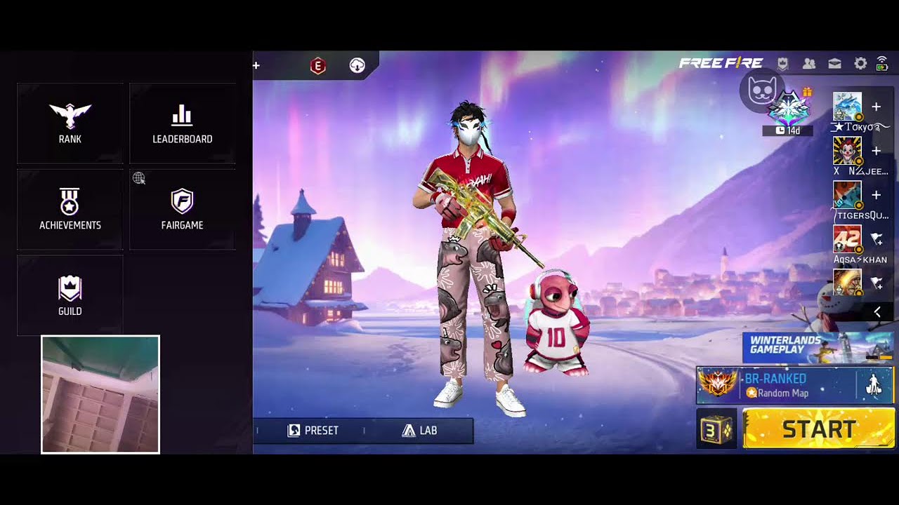 GREENA FREE FIRE BR RANK PUSS LIVE GAMEPLAY 👑❤️