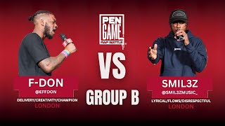 F-DON vs SMIL3Z | PenGame Rap Battle 2024