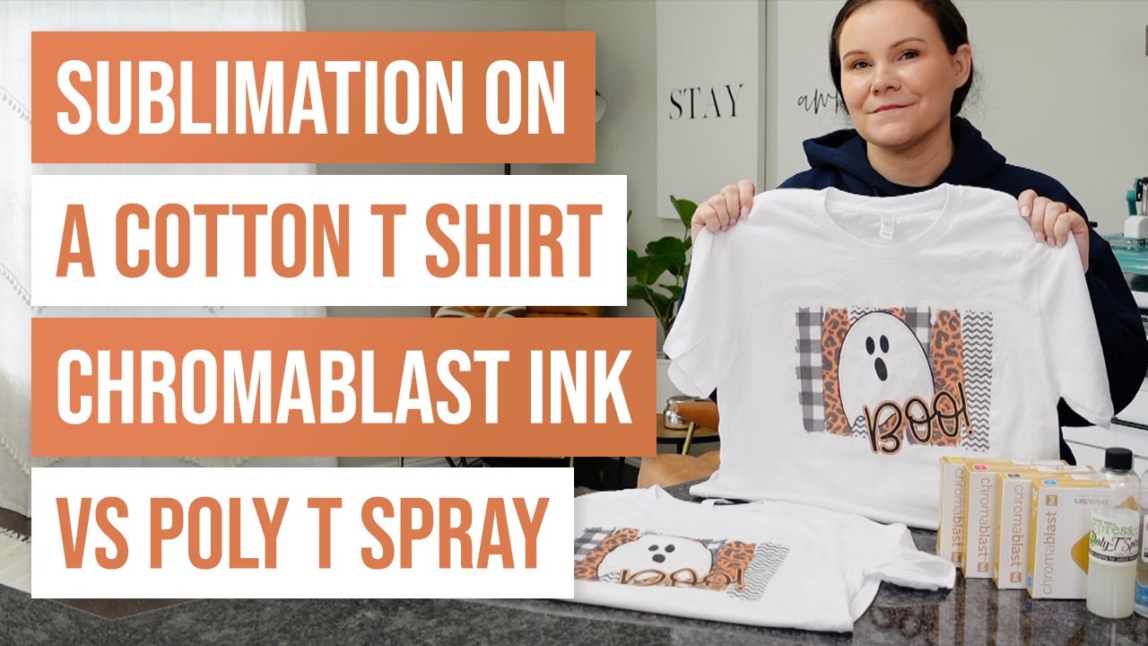 Poly T spray: How to make poly t spray, sublimating on 100% cotton shirts 