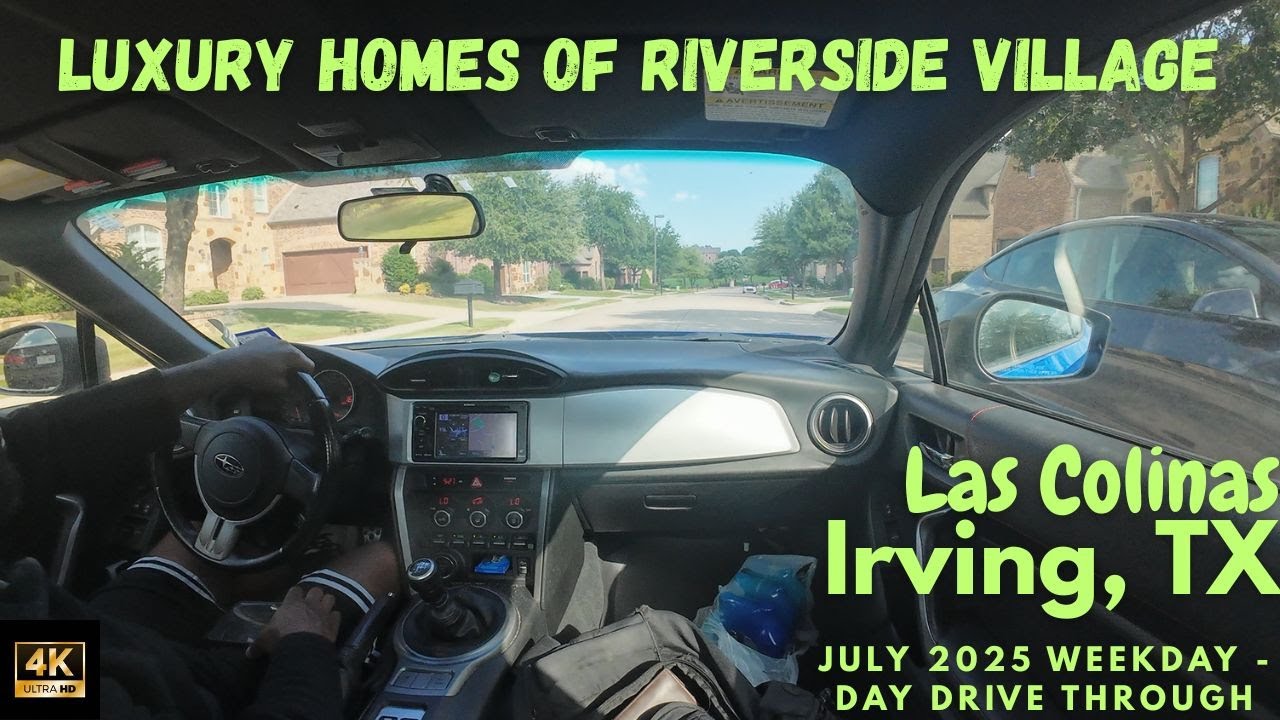 Tour Riverside Village Las Colinas | Rio Grande Drive Irving TX | Neighborhood Tour July 2025 | POV