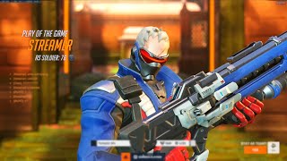 WHAT 3460+ HOURS OF SOLDIER 76 LOOKS LIKE - GALE! POTG! [ OVERWATCH 2 TOP 500 SEASON 10 ]