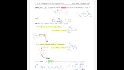 Linear Algebra 6.1 - Cofactor Expansion and Determinants (2 of 5)