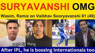 Pak media getting fan of Vaibhav Suryavanshi 81 (49) today | Vaibhav Sooryavanshi batting Pak react