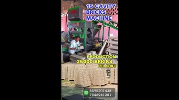 15 Cavity Fly Ash Brick Machine | Advanced Automation for High-Quality Bricks #machine