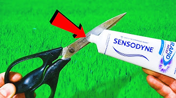 How to Sharpen Scissors - Put Toothpaste  and You will Be Amazed