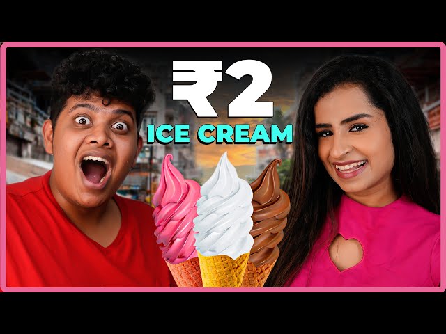 ₹2 vs ₹2000 Ice cream with Sivaangi - Wortha food series EP-6 | Irfan's View class=