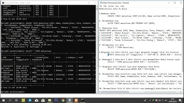 Tutorial manipulasi data Mysql dengan xampp