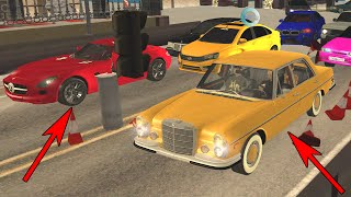 картинка: ДЕД НА Mercedes-Benz 300SEL 6.3 AMG НАКАЗАЛ МОЛОДЁЖЬ - MTA