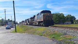 L702-15 With the 5231 Leading single & Double Stacks up front Heading Northbound - Pembroke, NC